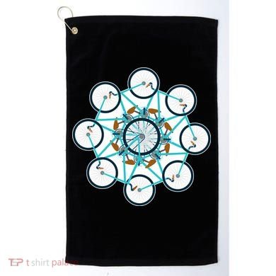 Bike Cycling Pattern Golf Towel