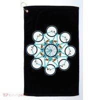 Bike Cycling Pattern Golf Towel thumb 0
