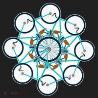 Bike Cycling Pattern Golf Towel thumb 3