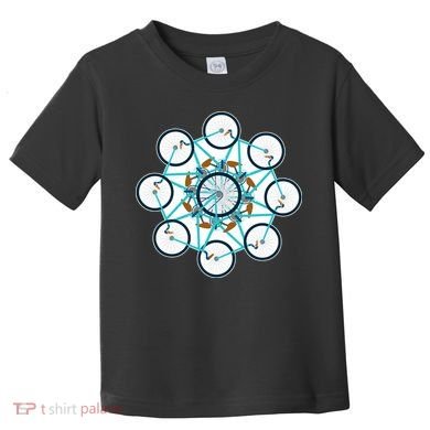 Bike Cycling Pattern Toddler T-Shirt