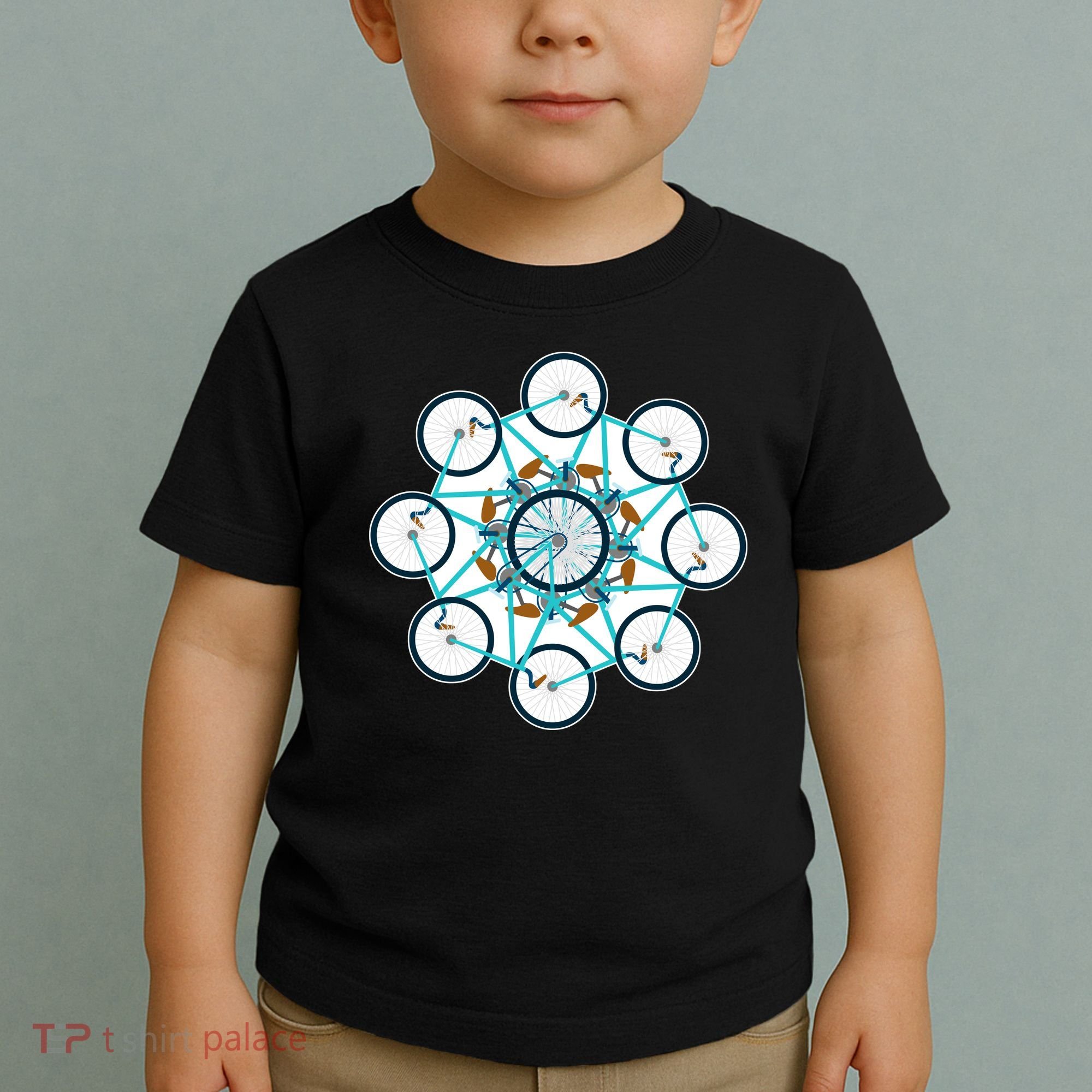 Bike Cycling Pattern Toddler T-Shirt