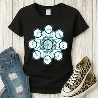 Bike Cycling Pattern Women's T-Shirt thumb 3