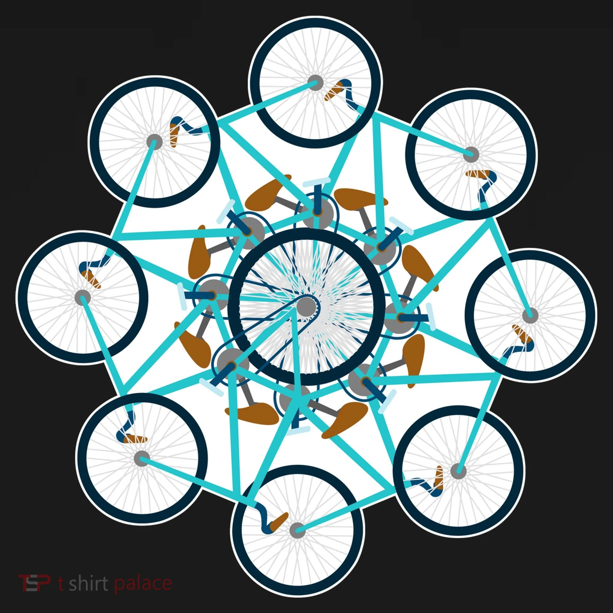 Bike Cycling Pattern Women's T-Shirt