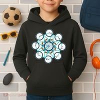 Bike Cycling Pattern Kids Hoodie thumb 2