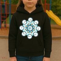 Bike Cycling Pattern Kids Hoodie thumb 3