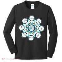 Bike Cycling Pattern Kids Long Sleeve Shirt thumb 0