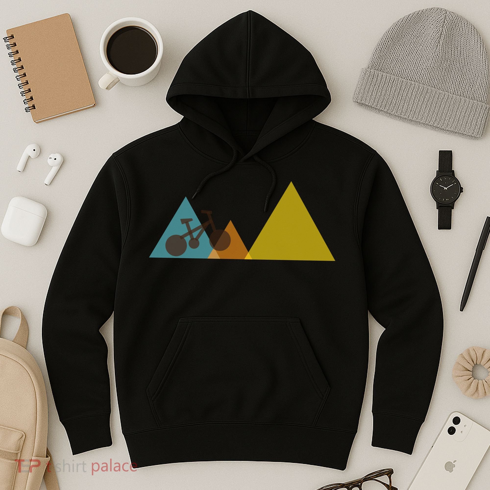 Bike Mountain Simple Logo Hoodie
