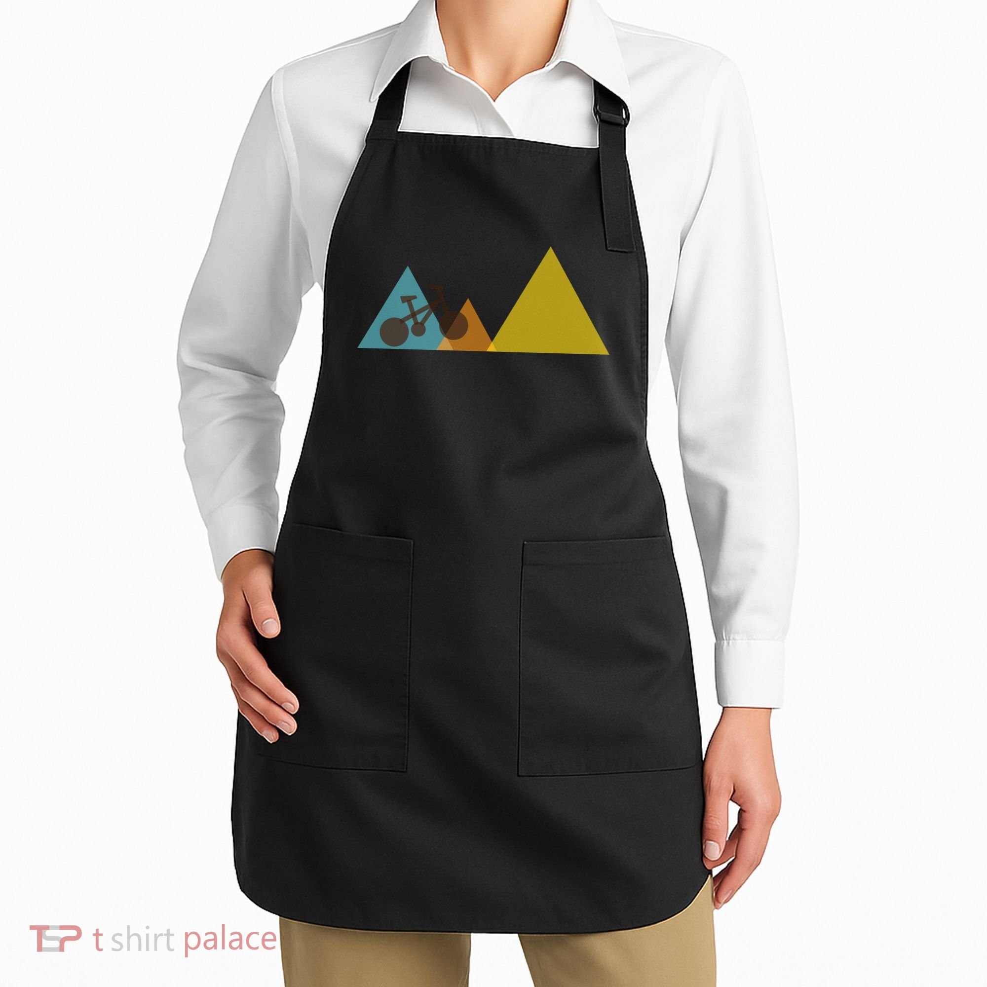 Bike Mountain Simple Logo Apron