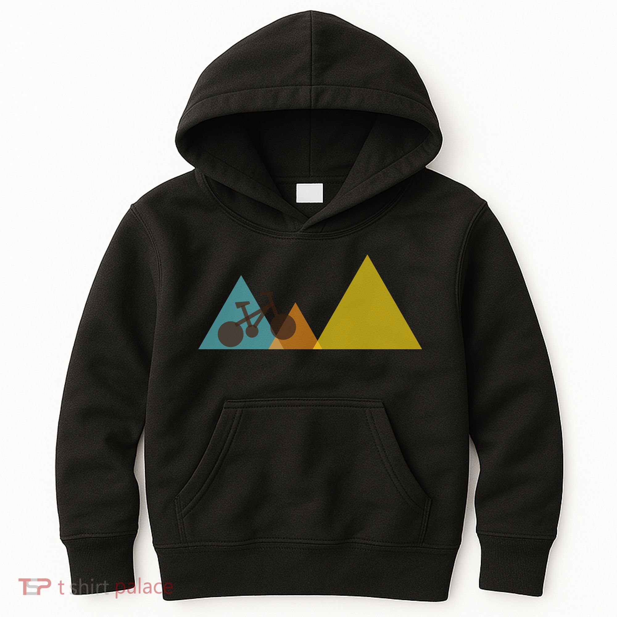 Bike Mountain Simple Logo Kids Hoodie