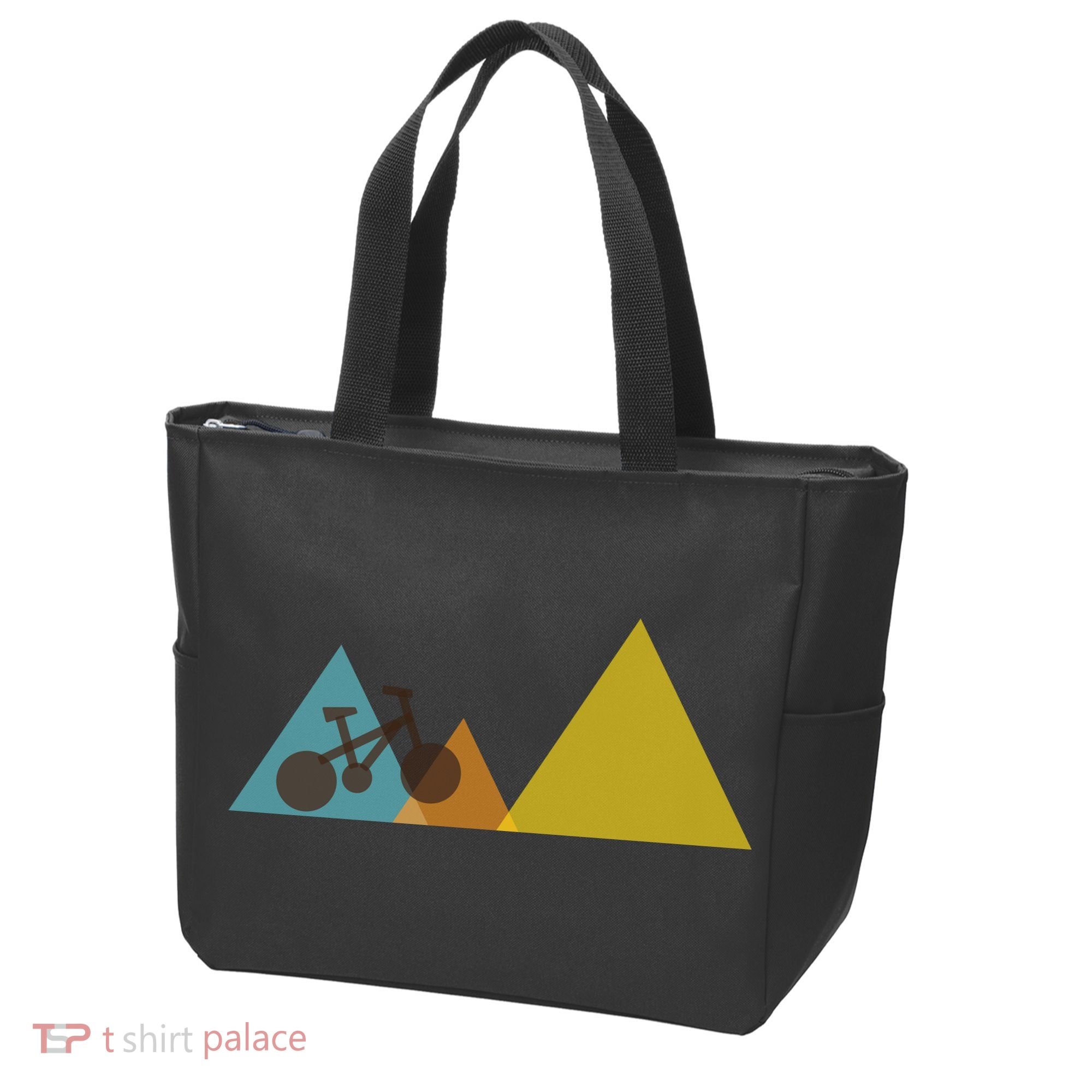 Bike Mountain Simple Logo Tote Bag