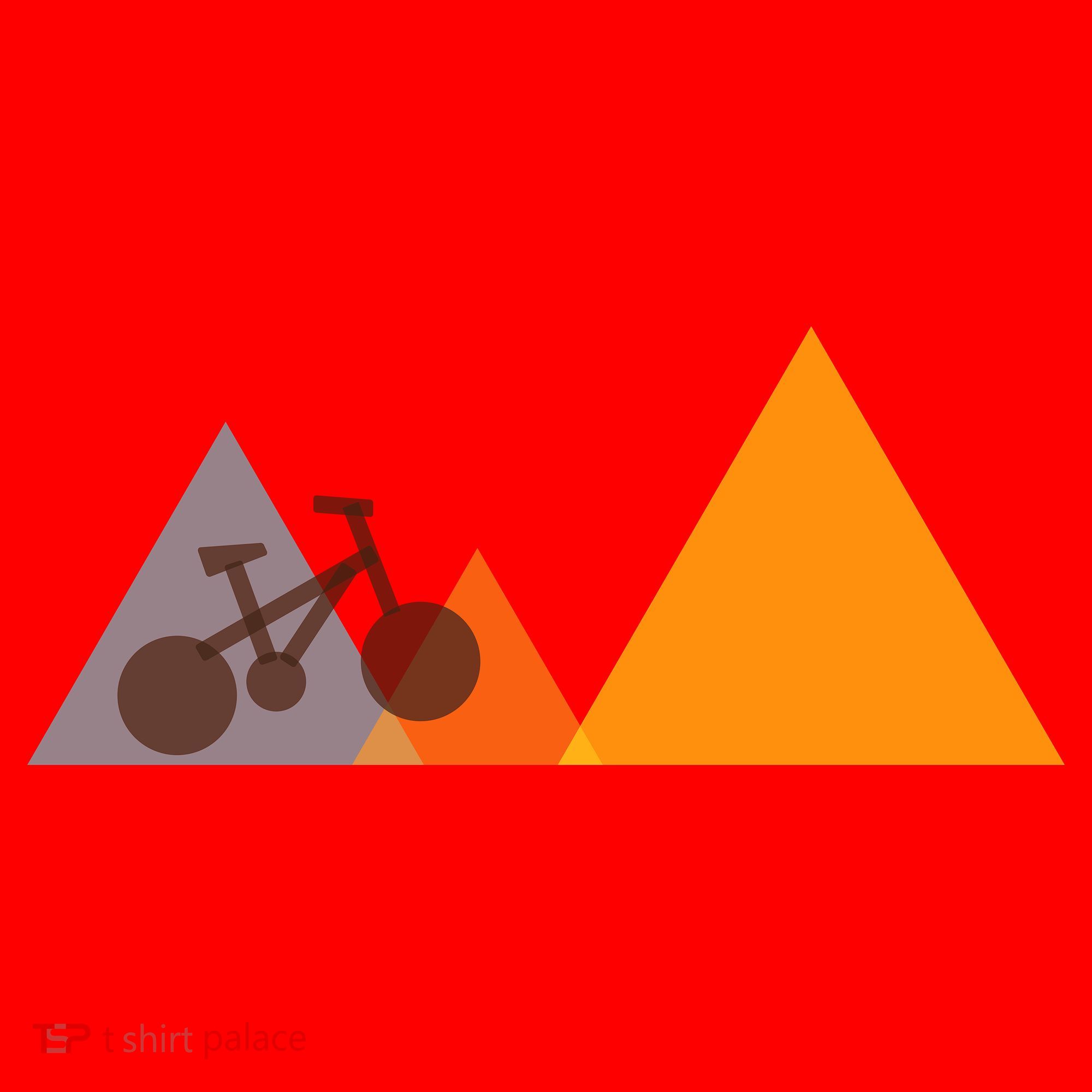 Bike Mountain Simple Logo Santa Hat