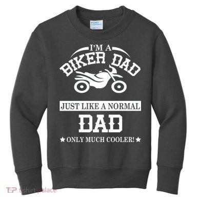 Biker Dad Kids Sweatshirt