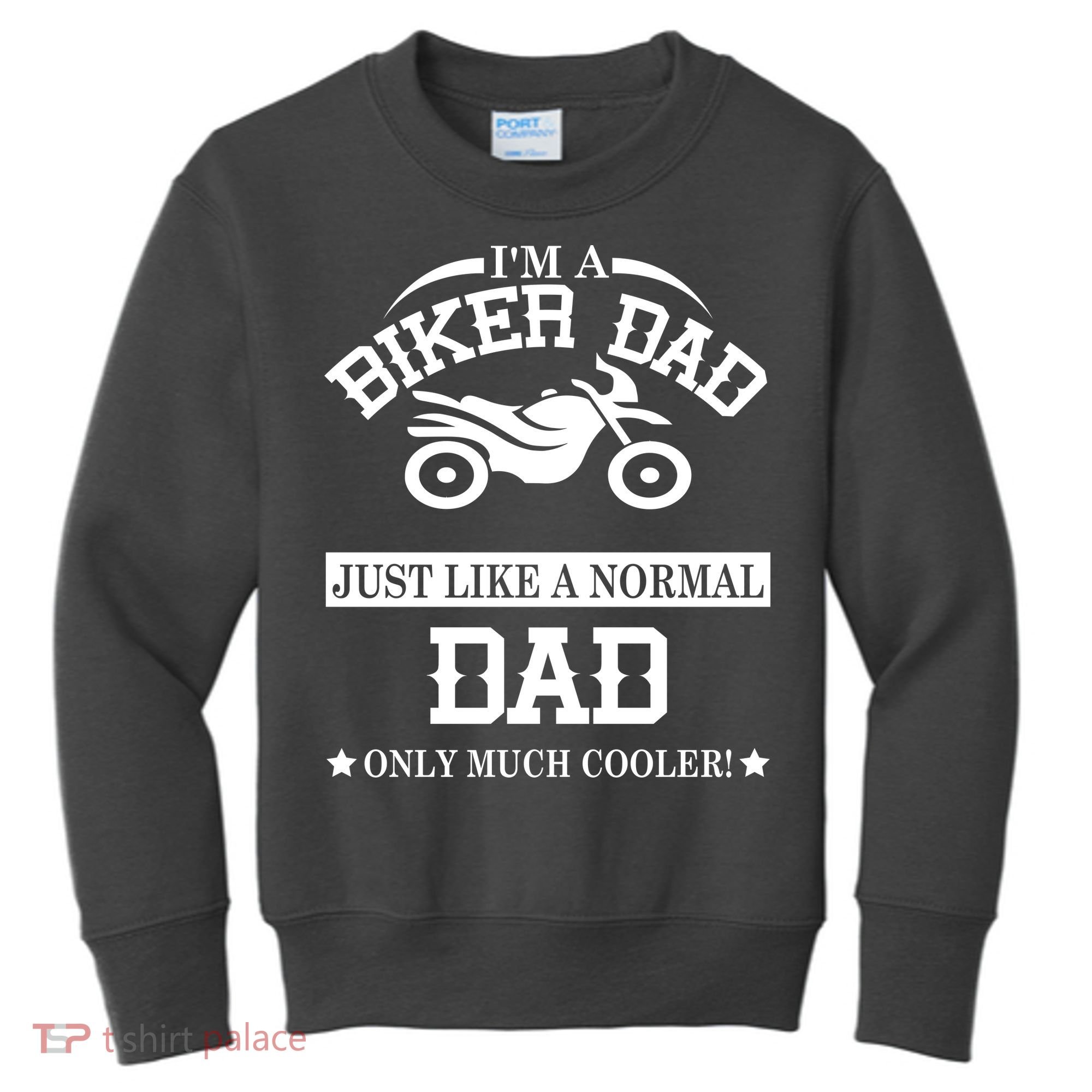Biker Dad Kids Sweatshirt