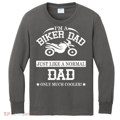 Biker Dad Kids Long Sleeve Shirt