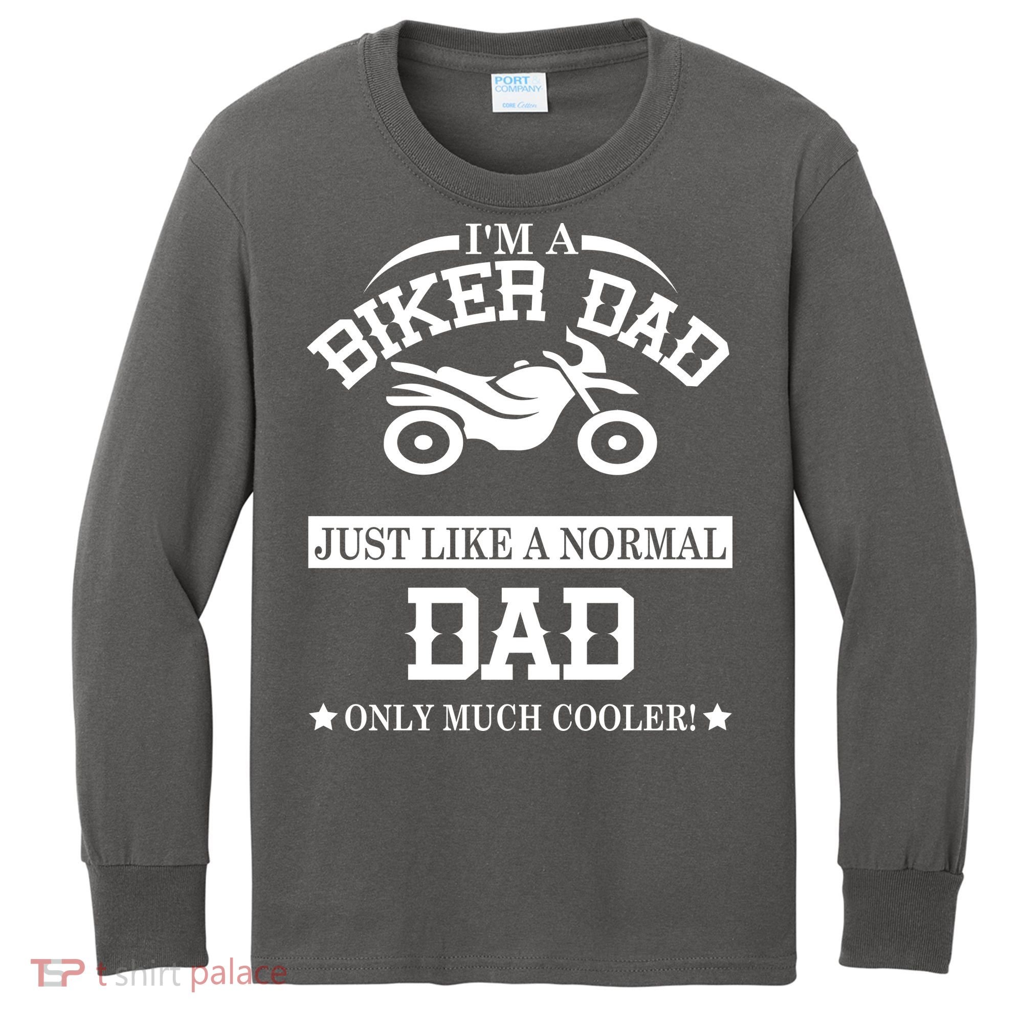 Biker Dad Kids Long Sleeve Shirt