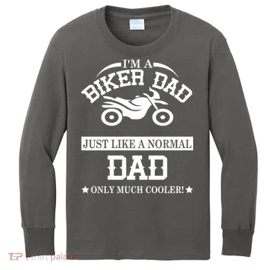 Biker Dad Kids Long Sleeve Shirt