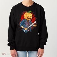 Biker Pumpkin Cool Halloween Women's Sweatshirt thumb 0