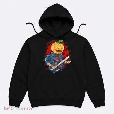 Biker Pumpkin Cool Halloween Hoodie