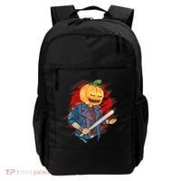 Biker Pumpkin Cool Halloween Backpack thumb 0