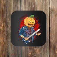 Biker Pumpkin Cool Halloween Coaster thumb 0