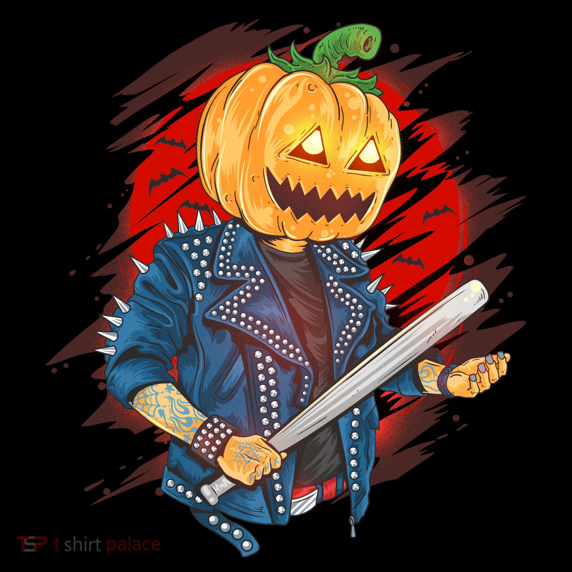 Biker Pumpkin Cool Halloween Women's Hoodie