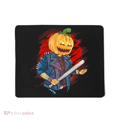 Biker Pumpkin Cool Halloween Mousepad