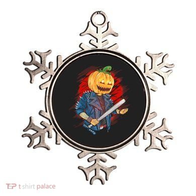 Biker Pumpkin Cool Halloween Ornament