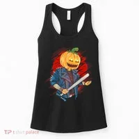 Biker Pumpkin Cool Halloween Women's Tank Top thumb 0