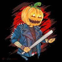 Biker Pumpkin Cool Halloween Toddler T-Shirt thumb 4