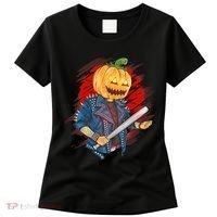 Biker Pumpkin Cool Halloween Women's T-Shirt thumb 0