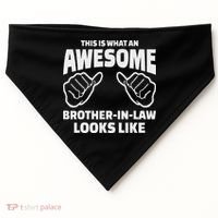 Brother In Law Gift Awesome Brother In Law USA-Made Doggie Bandana thumb 0