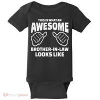 Brother In Law Gift Awesome Brother In Law Baby Bodysuit thumb 0