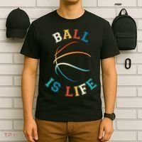 Ball Is Life Basketball Bball Lover Gift T-Shirt thumb 6