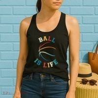 Ball Is Life Basketball Bball Lover Gift Women's Tank Top thumb 2