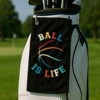 Ball Is Life Basketball Bball Lover Gift Golf Towel thumb 2
