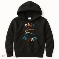 Ball Is Life Basketball Bball Lover Gift Kids Hoodie thumb 0