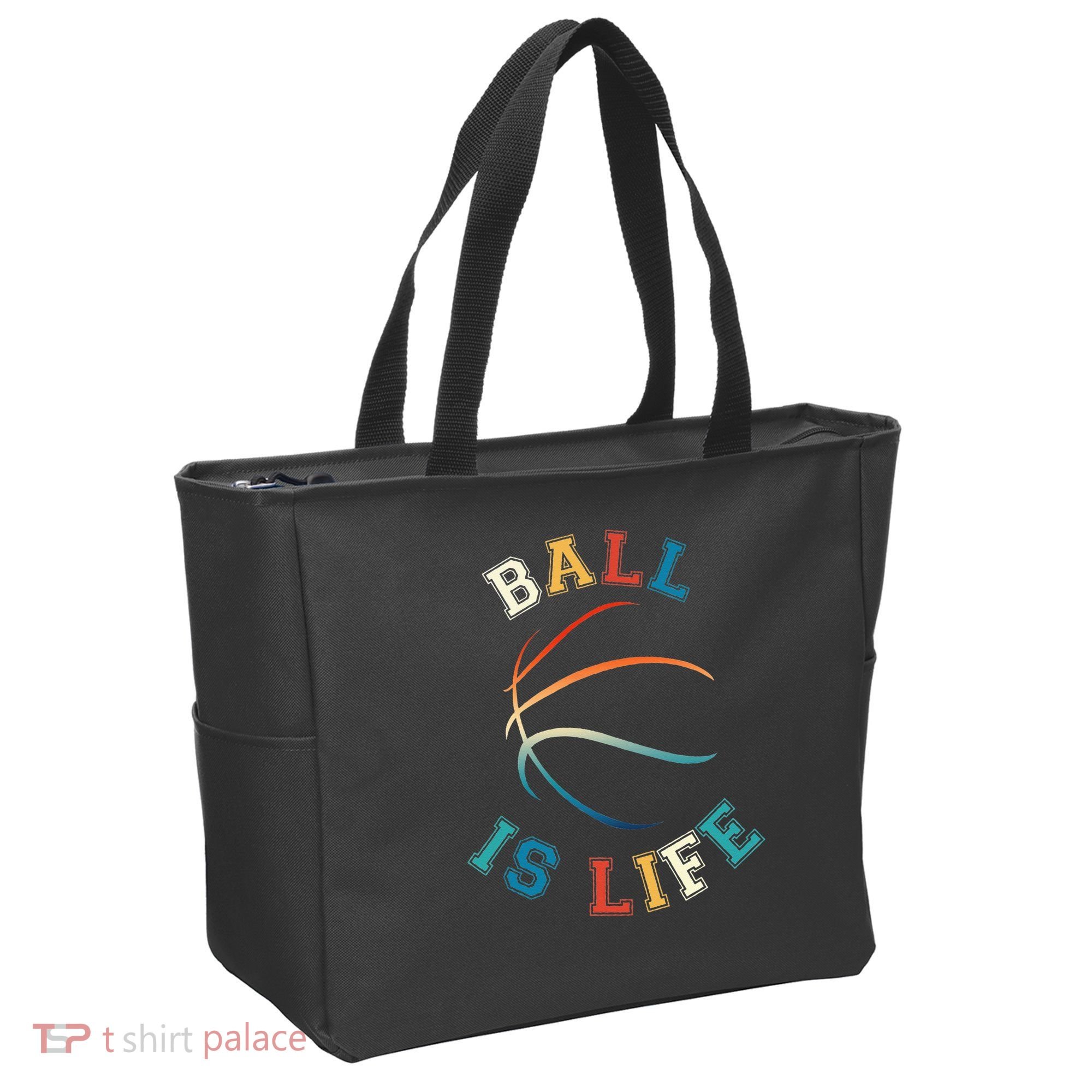 Ball Is Life Basketball Bball Lover Gift Tote Bag