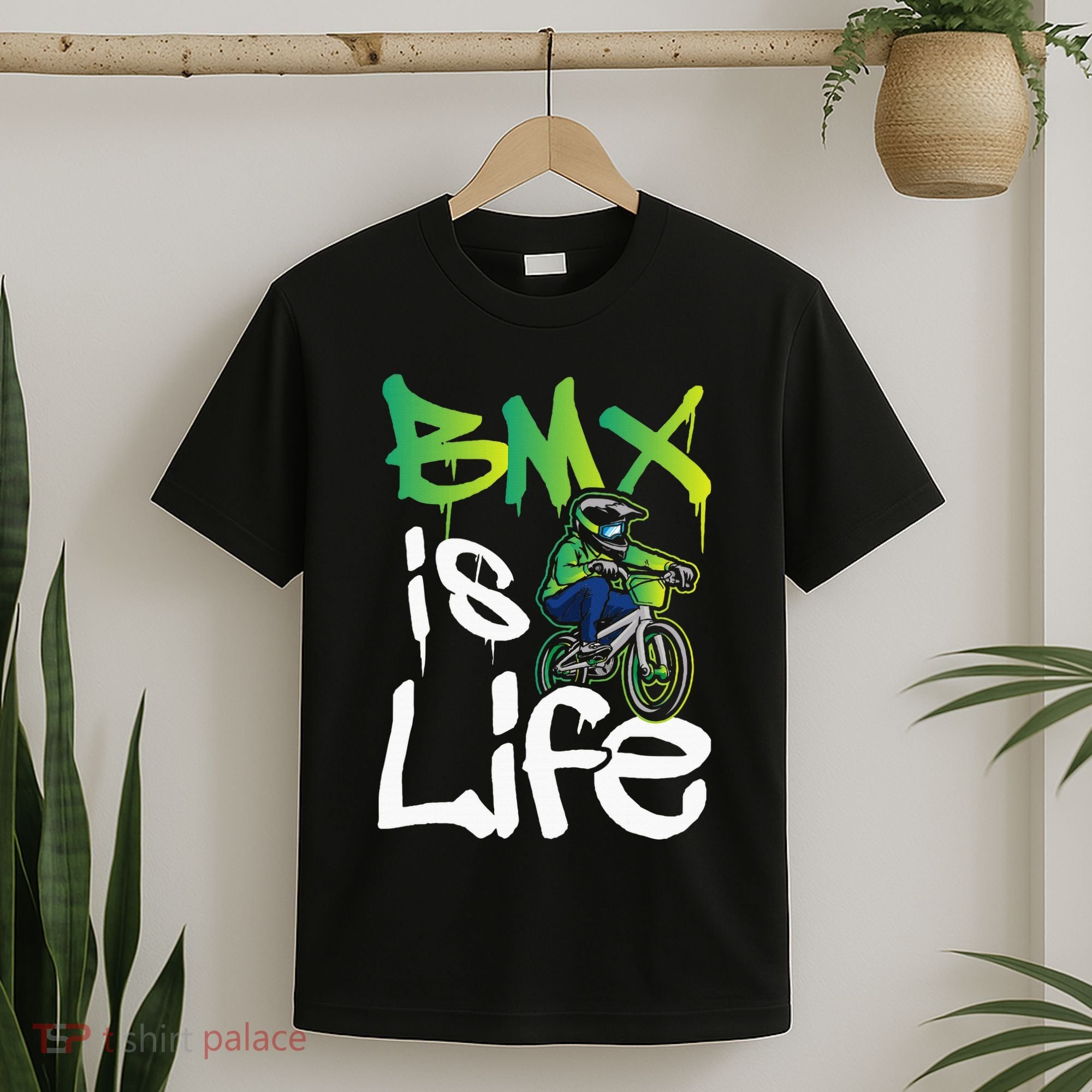 Bmx Is Life Cyclist Road Racing Freestyle Bike Rider T-Shirt