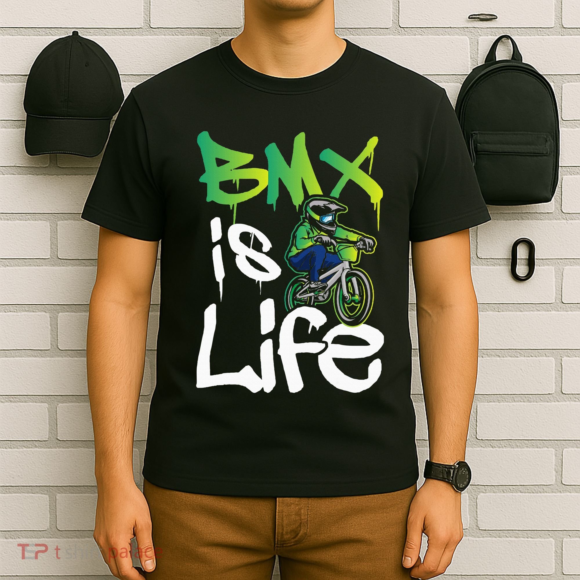 Bmx Is Life Cyclist Road Racing Freestyle Bike Rider T-Shirt