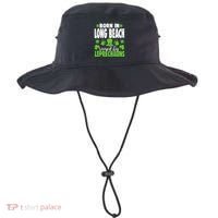 Born In Long Beach Raised By Leprechauns Gift Bucket Hat thumb 0