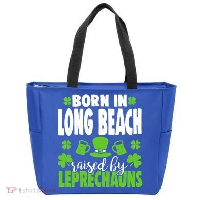 Born In Long Beach Raised By Leprechauns Gift Tote Bag