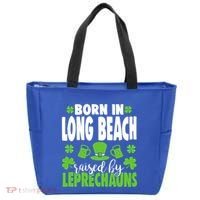 Born In Long Beach Raised By Leprechauns Gift Tote Bag thumb 0