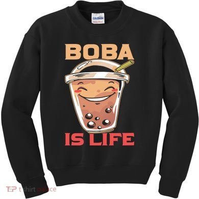 Boba Is Life I Boba Kids Sweatshirt