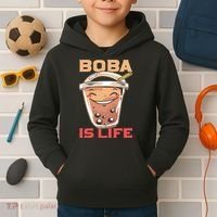 Boba Is Life I Boba Kids Hoodie thumb 2