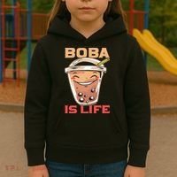 Boba Is Life I Boba Kids Hoodie thumb 3