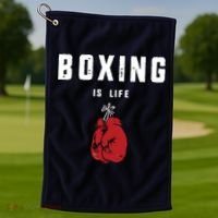 Boxing Is Life Golf Towel thumb 1