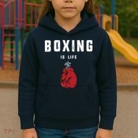 Boxing Is Life Kids Hoodie thumb 3