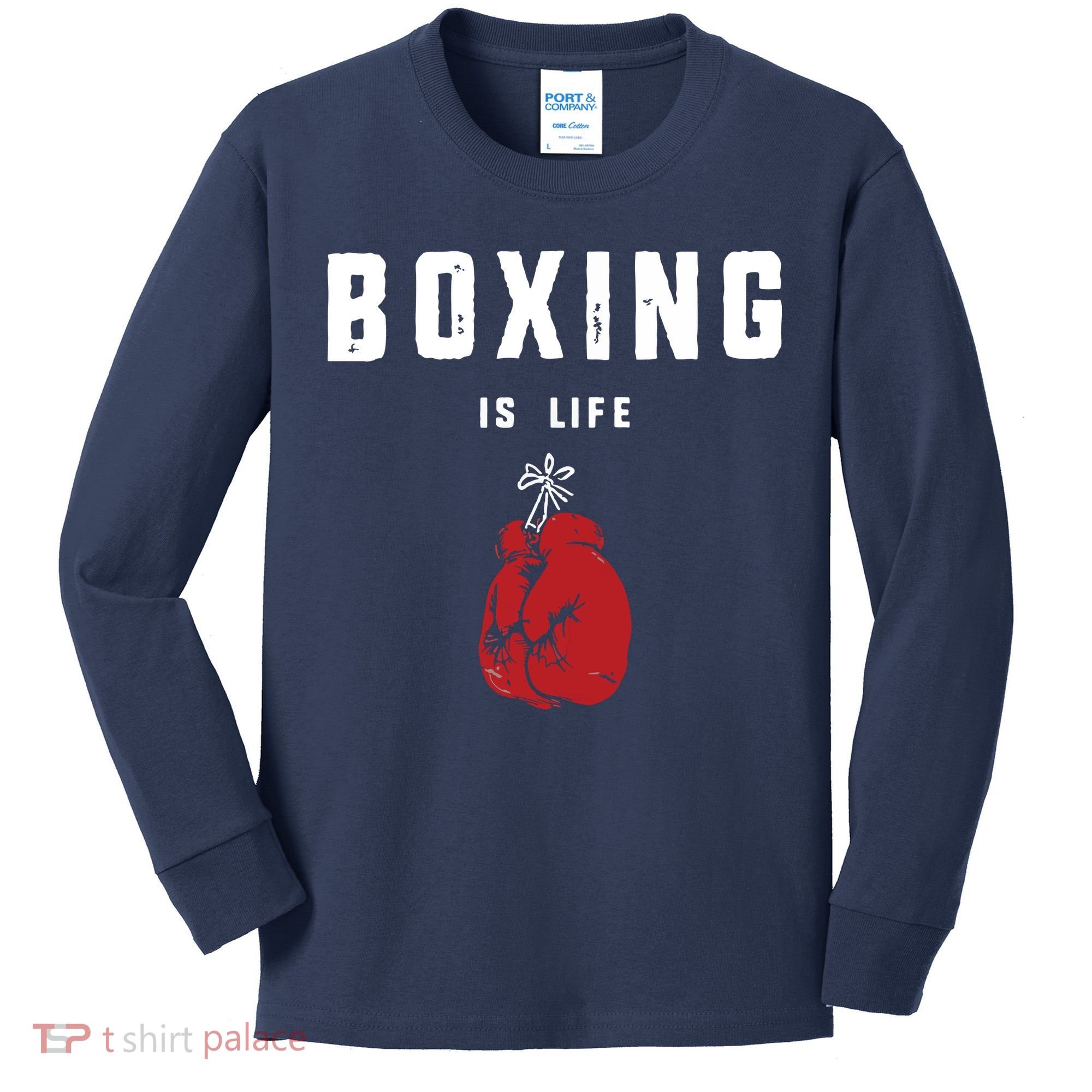 Boxing Is Life Kids Long Sleeve Shirt