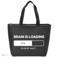 Brain Is Loading Please Wait Funny Tote Bag thumb 0