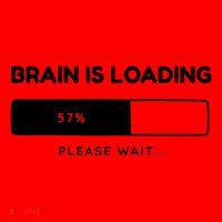 Brain Is Loading Please Wait Funny Santa Hat thumb 1